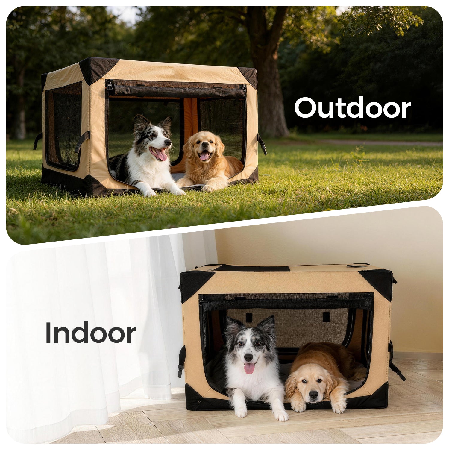 Petsee Soft Collapsible Dog Crate