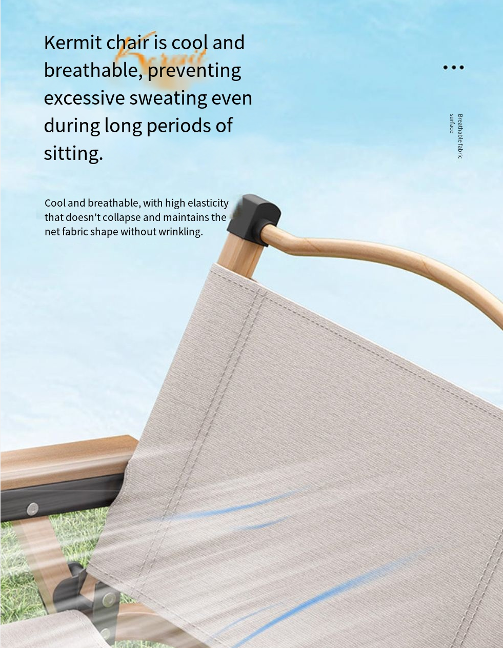 HearthFur outdoor folding chair