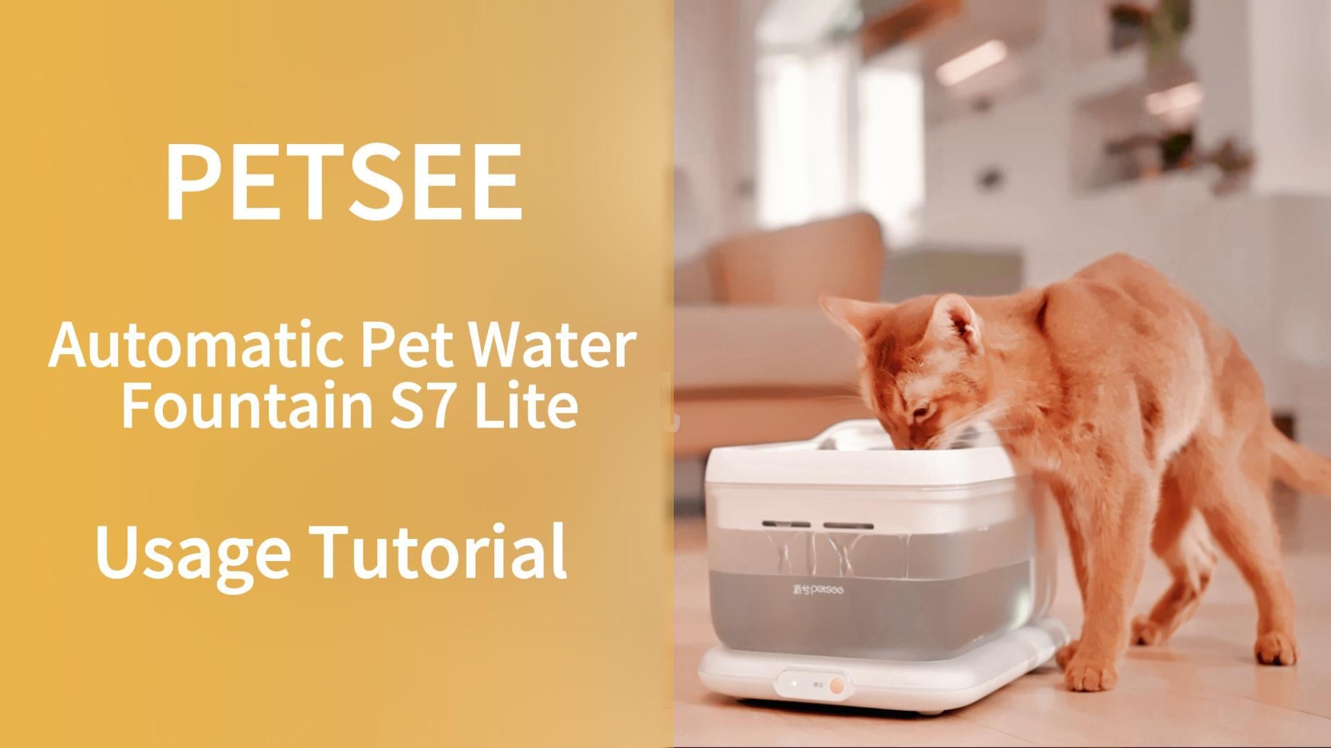 PETSEE Automatic Pet Water Fountain S7 -Lite